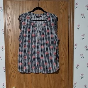 Lucky Brand Plus Size Short Sleeve Top 1X